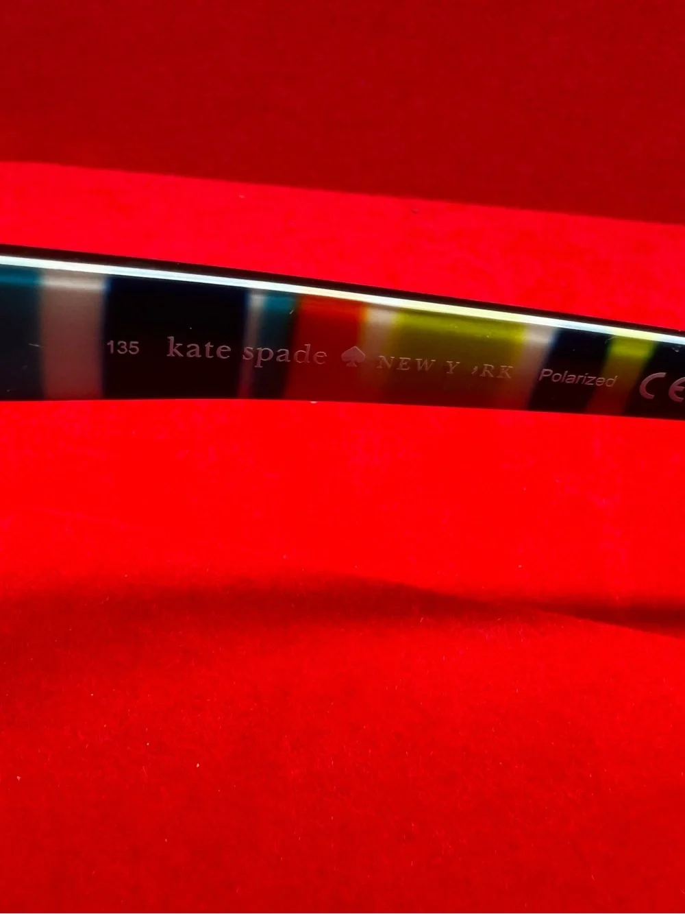 90s Kate Spade Hilde/P/S X72PVW Polarized Sunglasses Purple Tortoise with case